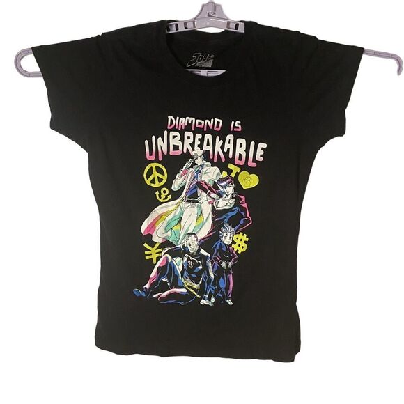 Tops - JoJo's Bizarre Adventure The Animation‎ T-Shirt Womens M Diamond Is Unbreakable